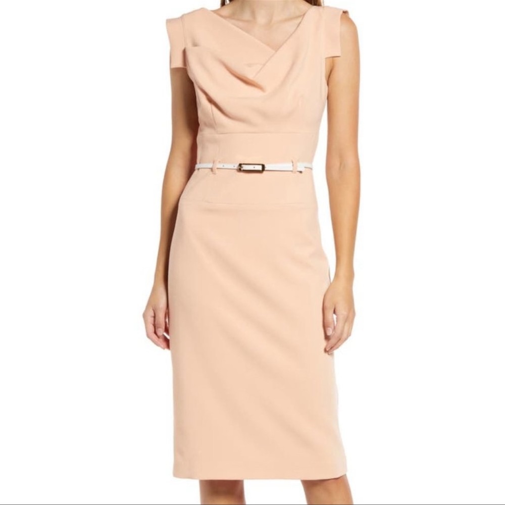 Black halo Jackie O dress in Fresco